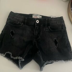 abercrombie kids jeans shorts- girls size 11-12